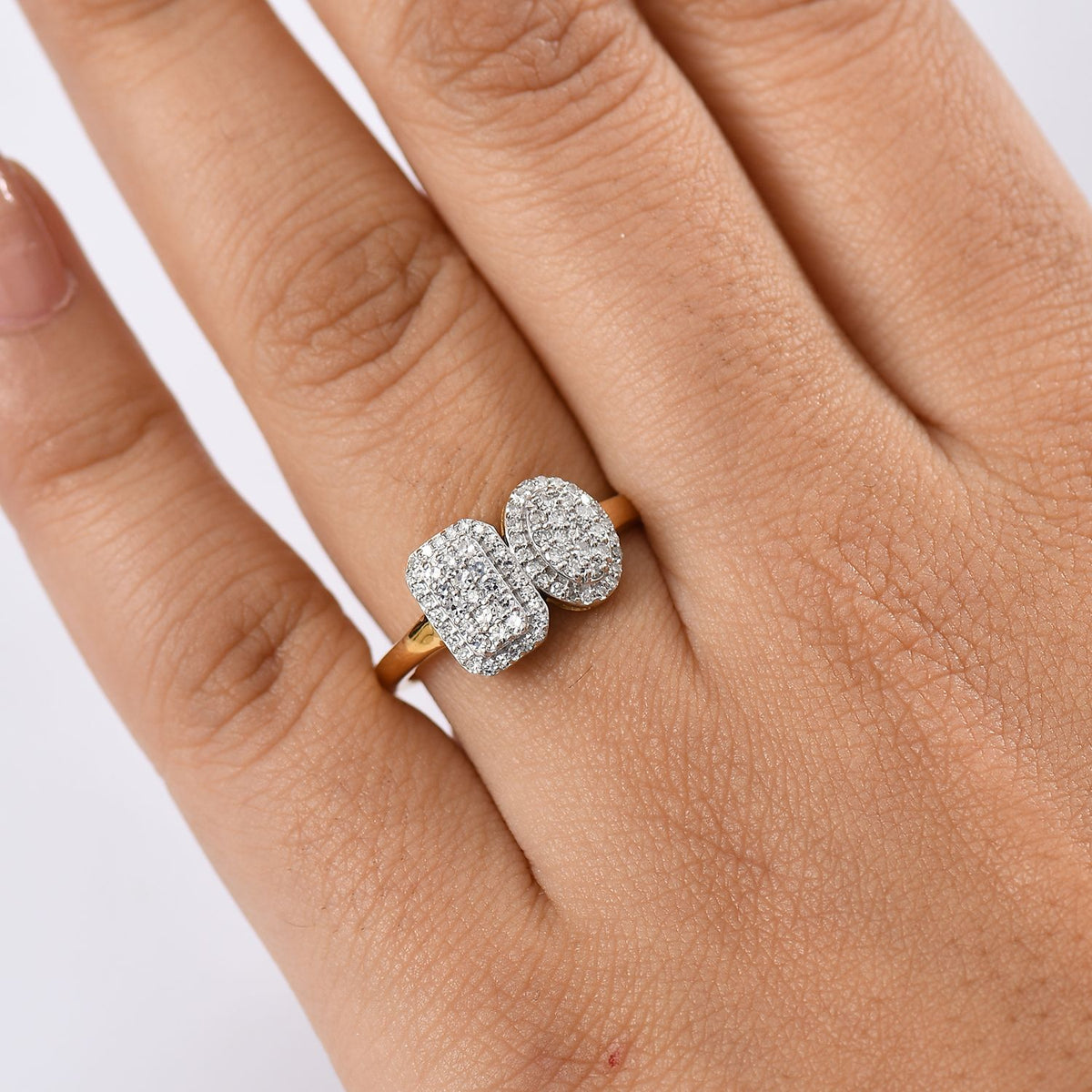 TOI ET MOI LUXURIANT Lab Grown Diamond (SI-GH) Ring in 18K Vermeil Yellow Gold Plated Sterling Silver 0.50ct 8227560 3