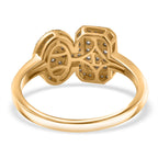 Luxuriant Lab Grown Diamond (SI/GH) Cluster Ring in 18K Vermeil Yellow Gold Plated Sterling Silver 0.50 Ct._8227560_4