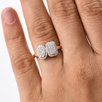 Luxuriant Lab Grown Diamond (SI/GH) Cluster Ring in 18K Vermeil Yellow Gold Plated Sterling Silver 0.50 Ct._8227564_2
