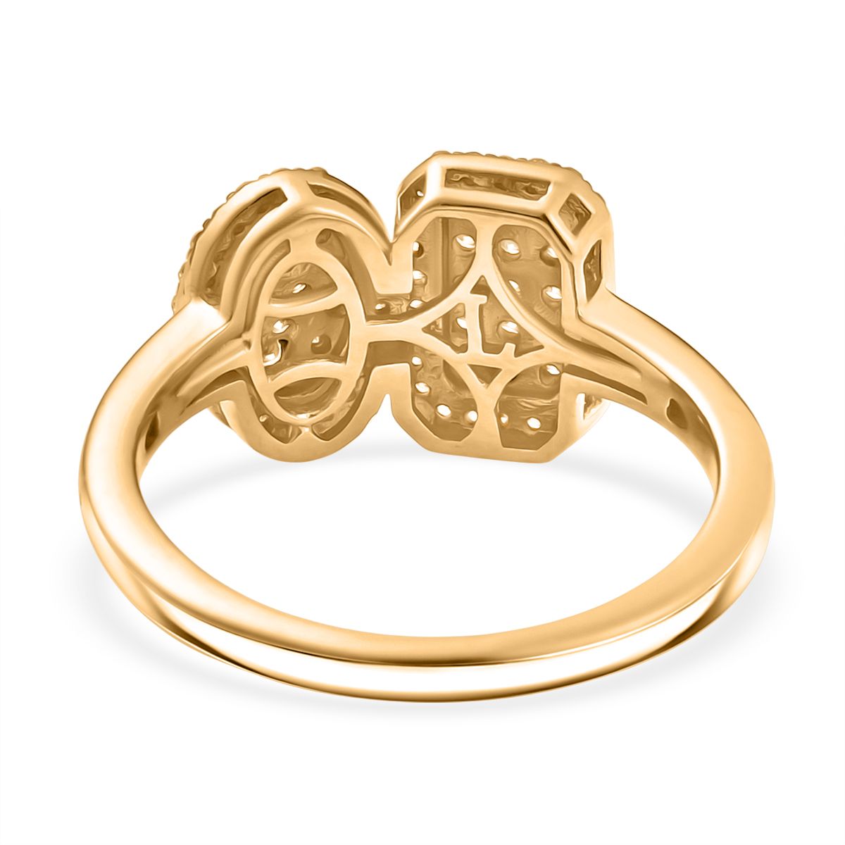 TOI ET MOI LUXURIANT Lab Grown Diamond (SI-GH) Ring in 18K Vermeil Yellow Gold Plated Sterling Silver 0.50ct 8227564 5