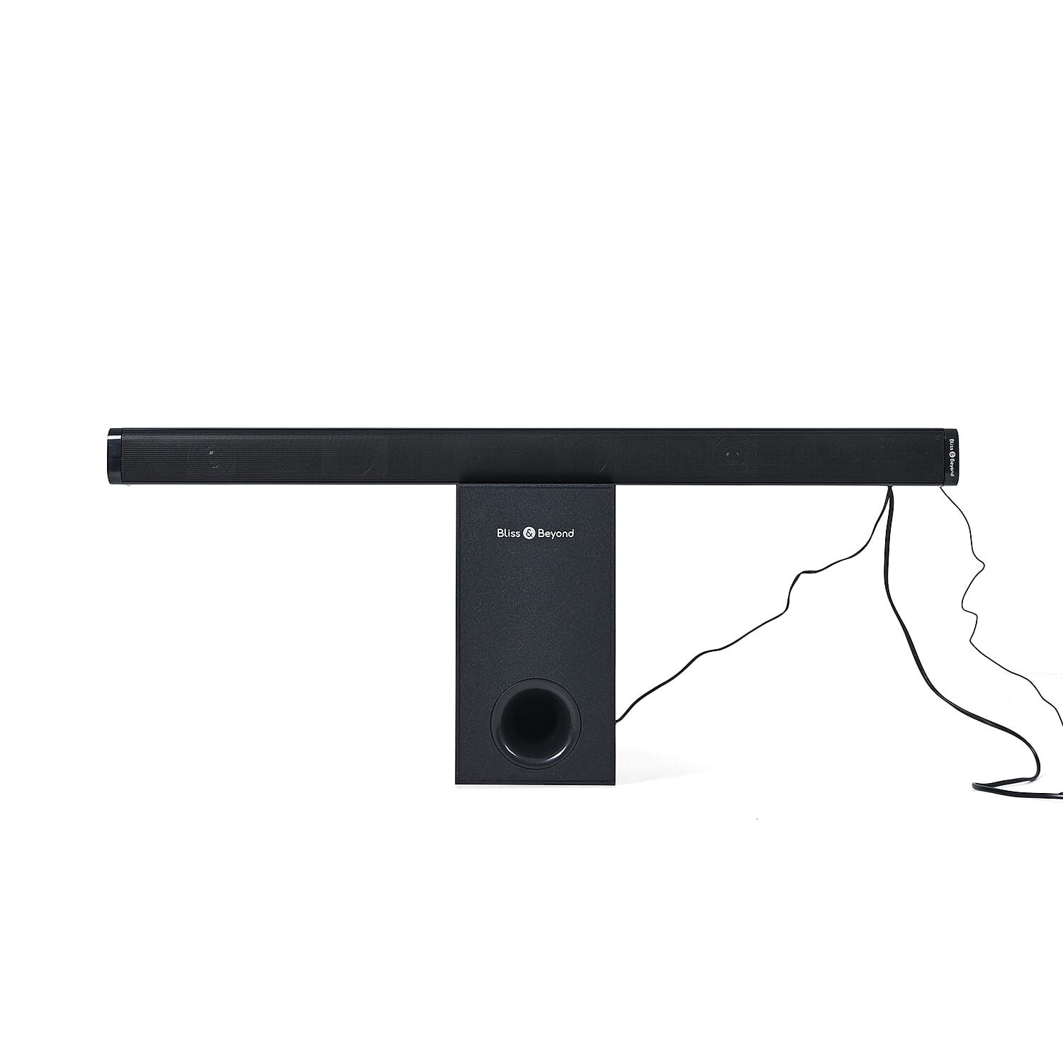 Bliss &amp; Beyond Home Theatre Sound Bar with Wired Sonic Subwoofer - Black 8229272 0