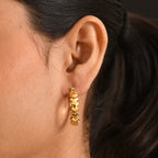 EverTrue Bronzella Collection - Full Hoop Earring with Clasp in 18K Gold Plating_8229407_1