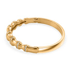 Austrian White Crystal Bamboo Full Bangle (Size - 7) in Yellow Gold Tone_8231250_3