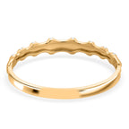 Austrian White Crystal Bamboo Full Bangle (Size - 7) in Yellow Gold Tone_8231250