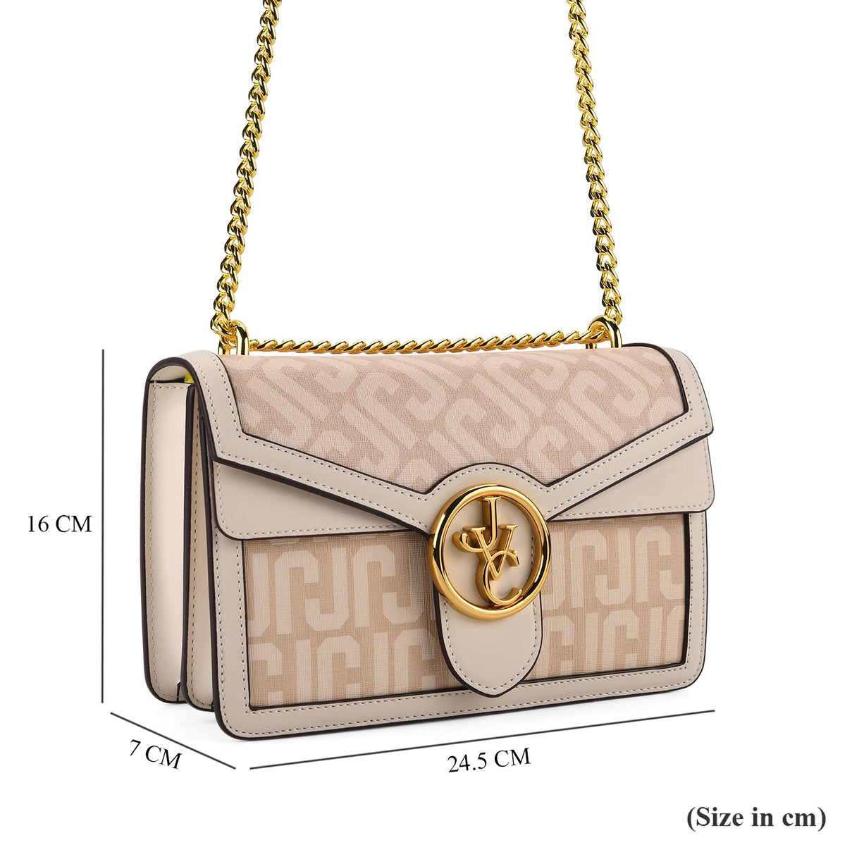 JVC-style Structured Saddle Bag with Flap Lock - Shoulder Strap V32338292 4