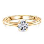 Luxuriant Lab Grown Diamond (SI/GH) SGL Certified Ring in 18K Vermeil Yellow Gold Sterling Silver_8232932