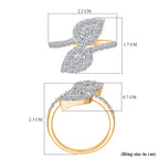 Luxuriant Lab Grown Diamond (SI/GH) Ring in 18K Vermeil Yellow Gold Sterling Silver 1.04 Ct._8233441_4