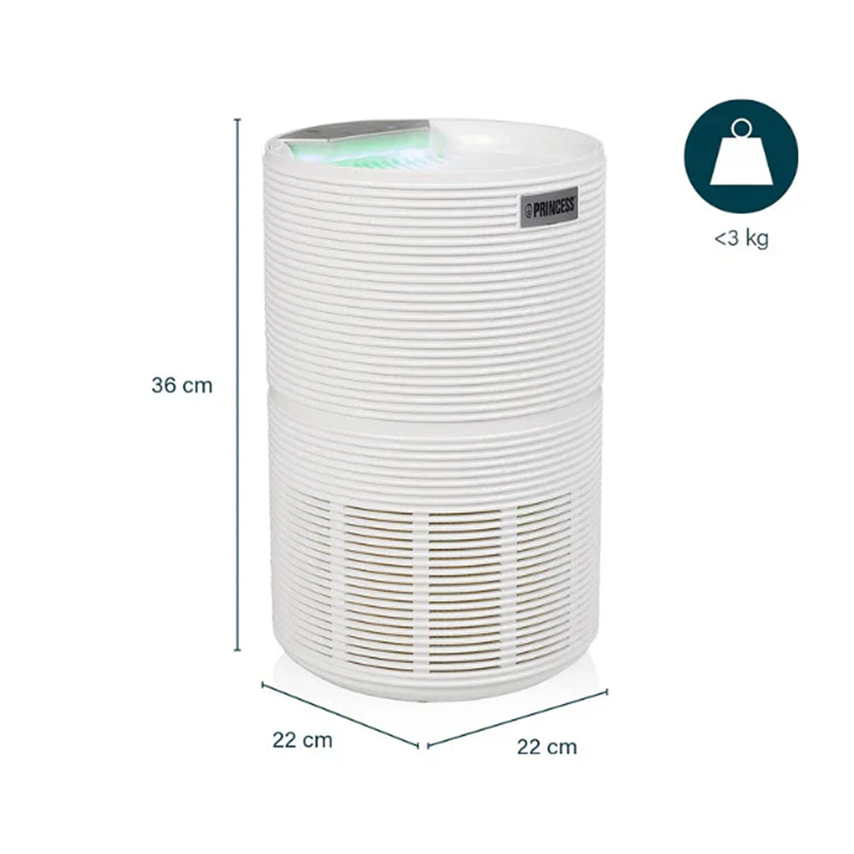 Princess Smart HEPA Air Purifier with App and Voice Control â€“ White, 3-Speed, H13 Filter 8234325 7