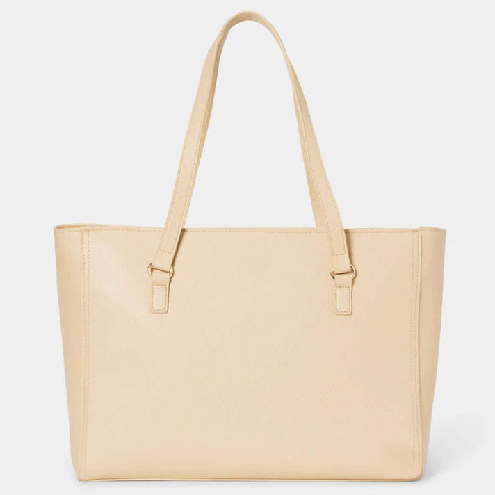 THE DESIGNER LAUNCH - BEBE Signature Tote - Clutch Set with Heart Charm - Beige 8234414 2