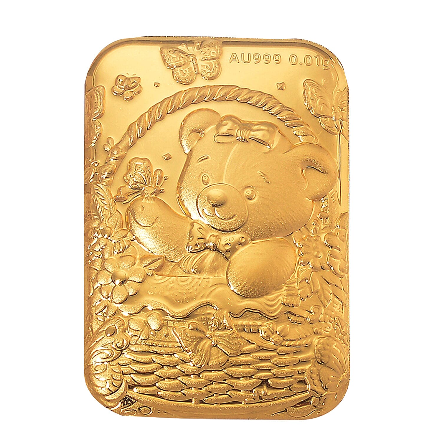 24K Yellow Gold (99.99% Purity) Teddy Bear Embossment Foil 8235370 0
