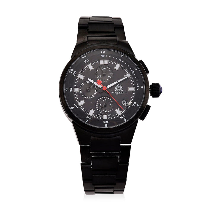 WILLIAM HUNT Limited Edition 5ATM Water Resistant Watch With Presentation Box - Black 8235489 1