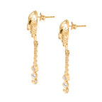 Designer Inspired - EverTrue - Natural Chrome Diopside & White Zircon Panther Earring with Push Backs 1.30 Ct._8236051_3