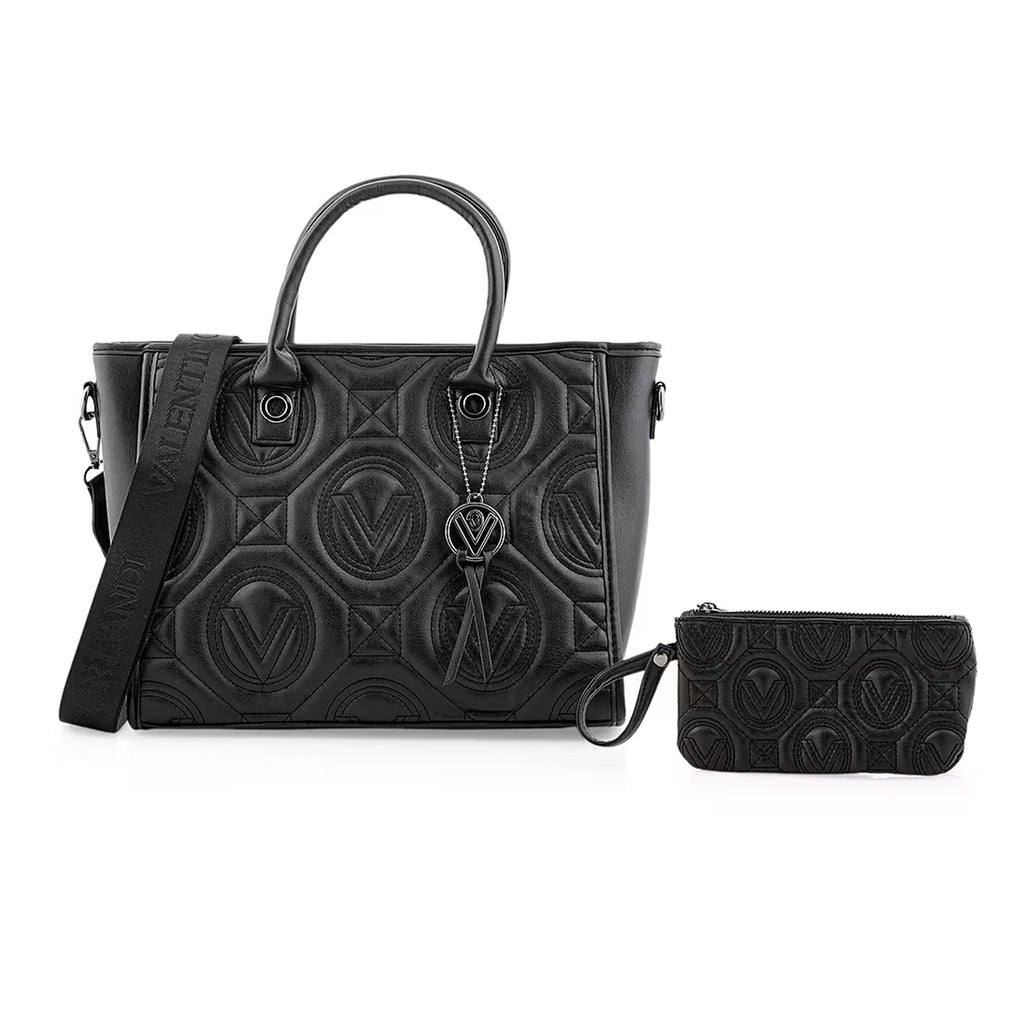 Valentino Orlandi Vegan Leather Tote Bag - Black_8236251_1