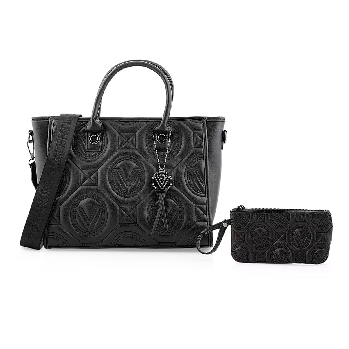 Valentino Orlandi Vegan Leather Tote Bag - Black 8236251 1