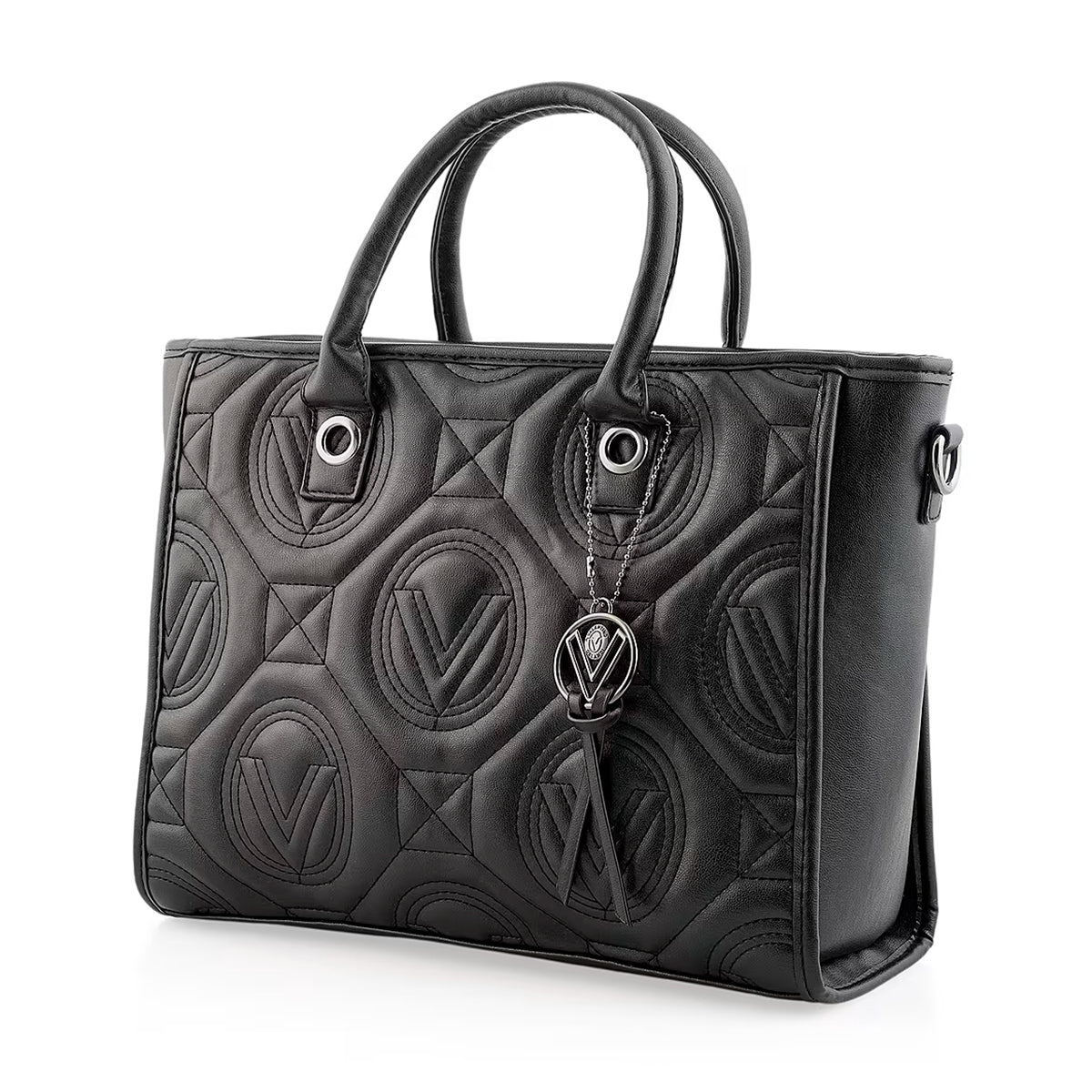 Valentino Orlandi Vegan Leather Tote Bag - Black 8236251 2