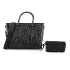 Valentino Orlandi Vegan Leather Tote Bag - Black_8236251_3