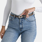 Reversible Genuine Leather Casual Belt (Size L, 120Cm) - Beige_8236809_1