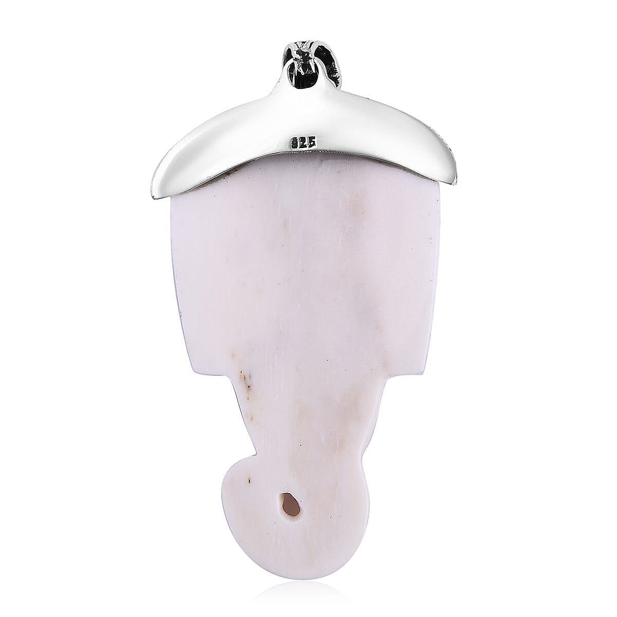 D'joy Royal Bali Collection Ox Bone and African Amethyst Elephant Pendant in Sterling Silver 54.81 Ct. 8237027 5
