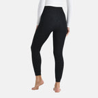 Tamsy Leopard Embossed Faux Fur Leggings (Size 14 to 16) - Black_8237230_2