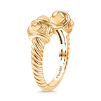 Designer Inspired - Sterling Silver Ring in Yellow Gold Plating_8237301_3
