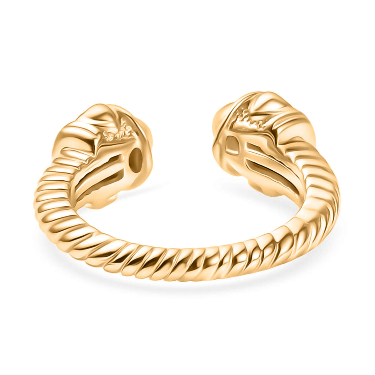 D'joy Sterling Silver Adjustable Ring in Yellow Gold Plating V32699811 11