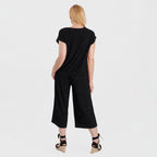 La Marey Textured Top (Size M, 12-14) - Black_8237732_1