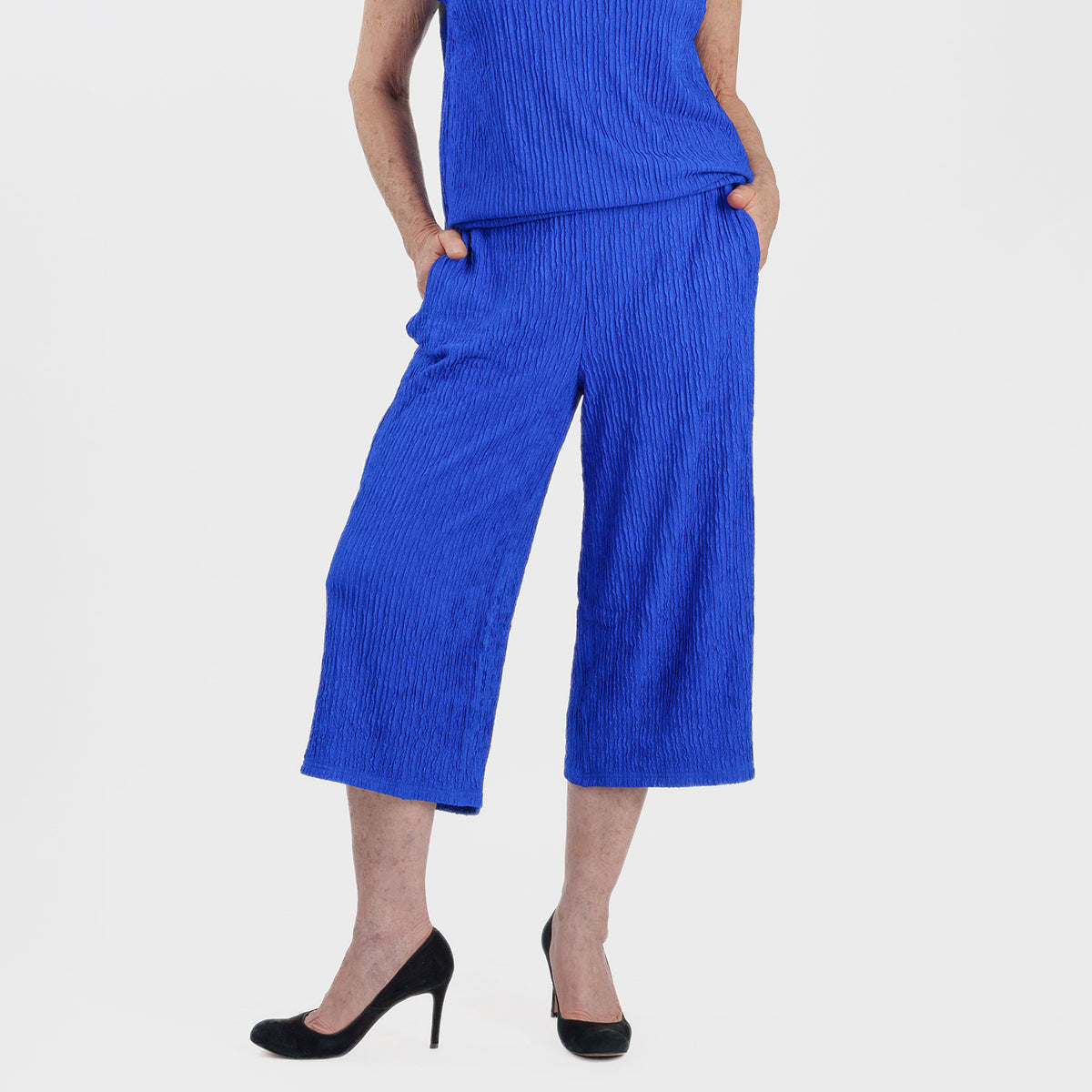 La Marey Textured Culotte (Size S, 8-10) - Cobalt V32606232 0