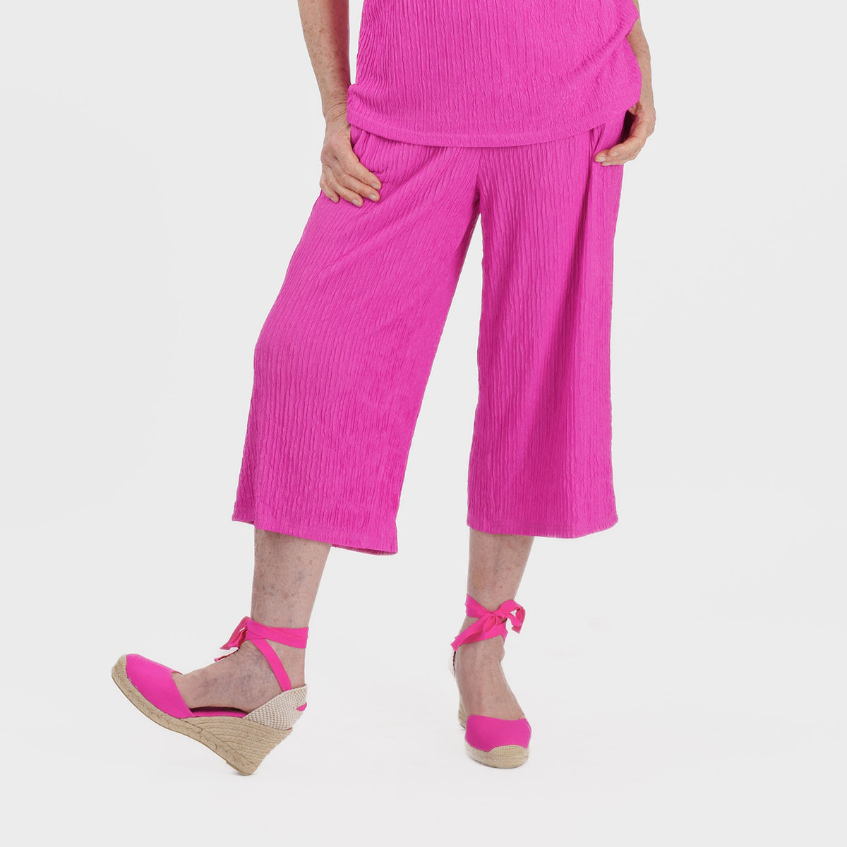La Marey Textured Culotte (Size L, 16-18) - Fuchsia V32557014 0