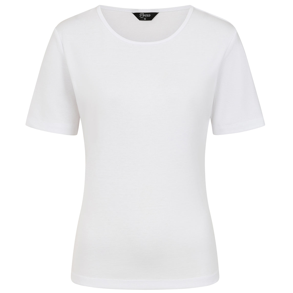 Emreco Short Sleeves Crew Neck T-shirt (Size 18) - White V32519710 1