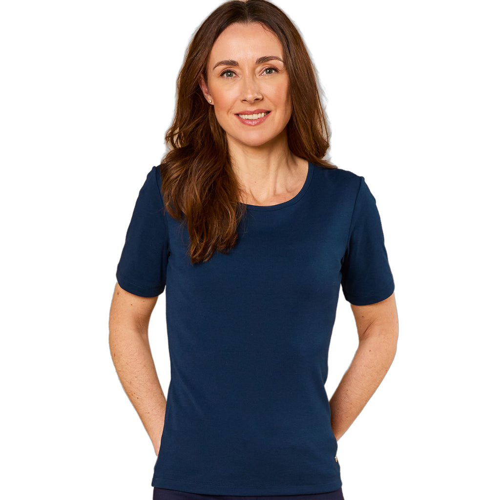 Emreco Short Sleeves Crew Neck T-shirt (Size 20) - Navy_8238711