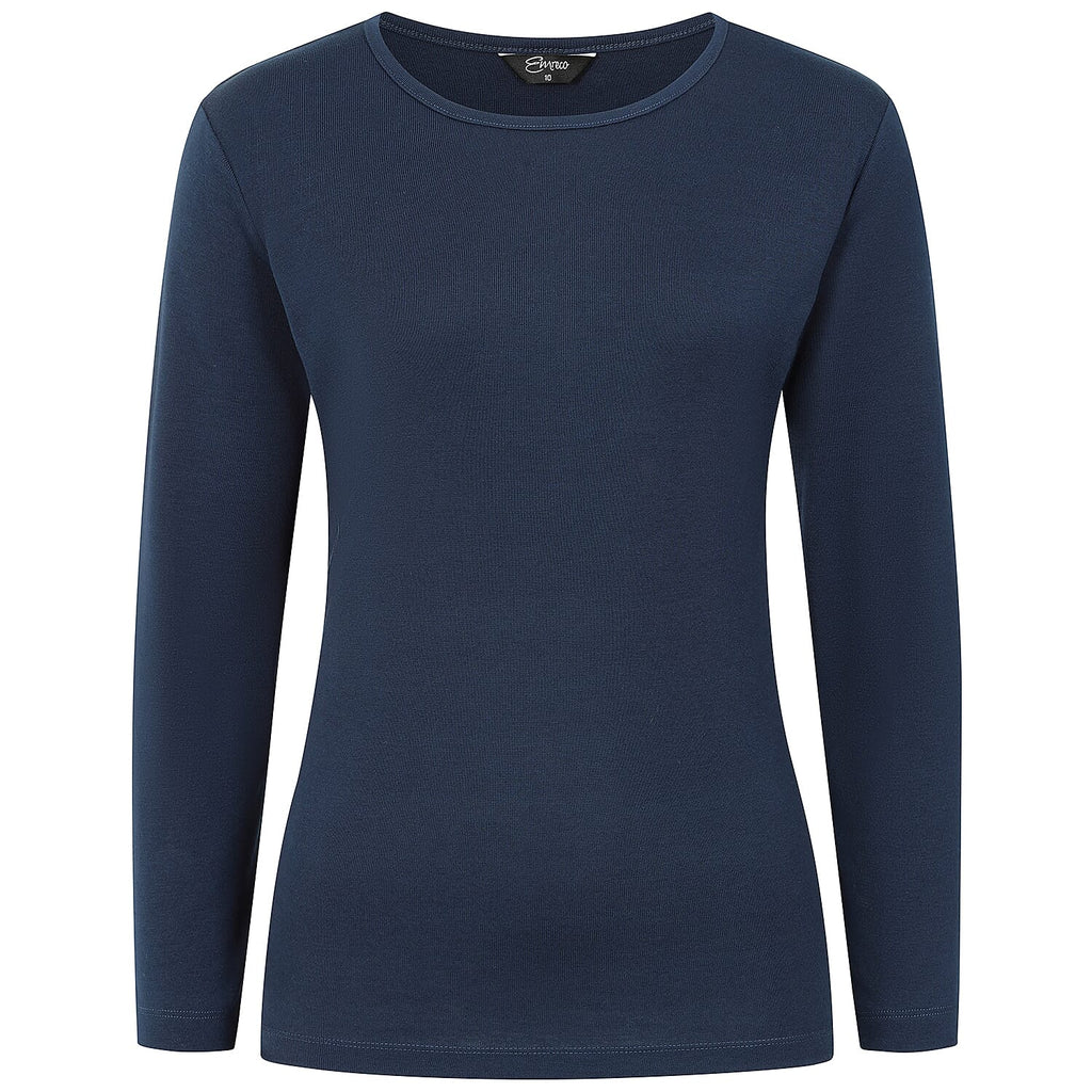 Emreco Quarter Sleeve Basic T-Shirt (Size 16) - Navy_8238770_1