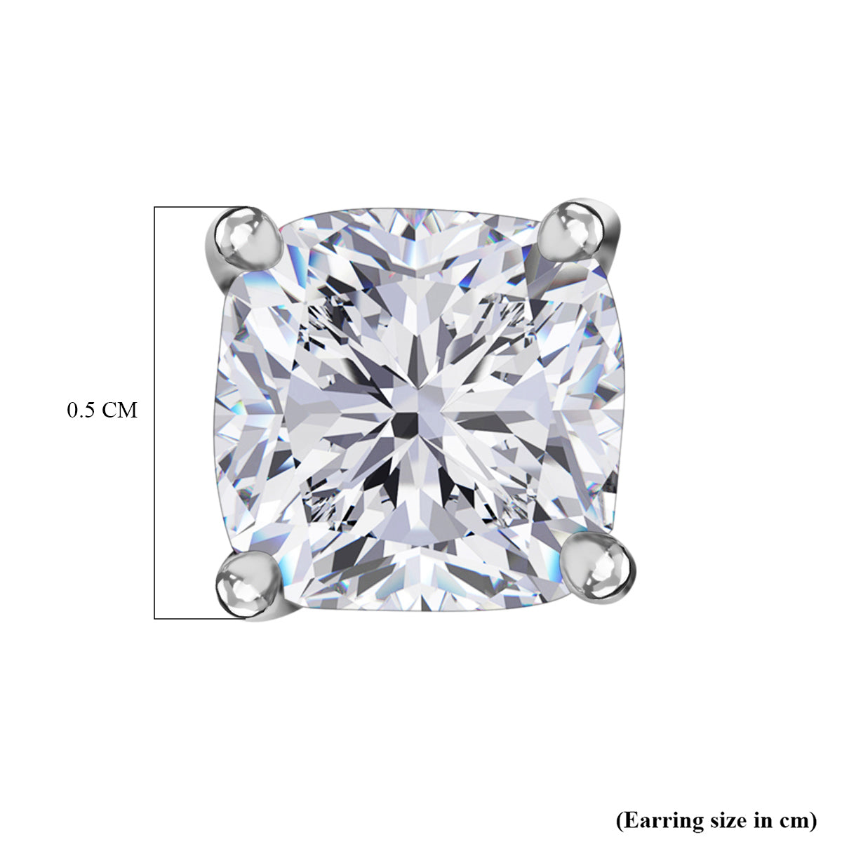 Rachel Galley 9K White Gold Lab Grown Diamond (VS-EF) Screw Back Earring 8240466 3