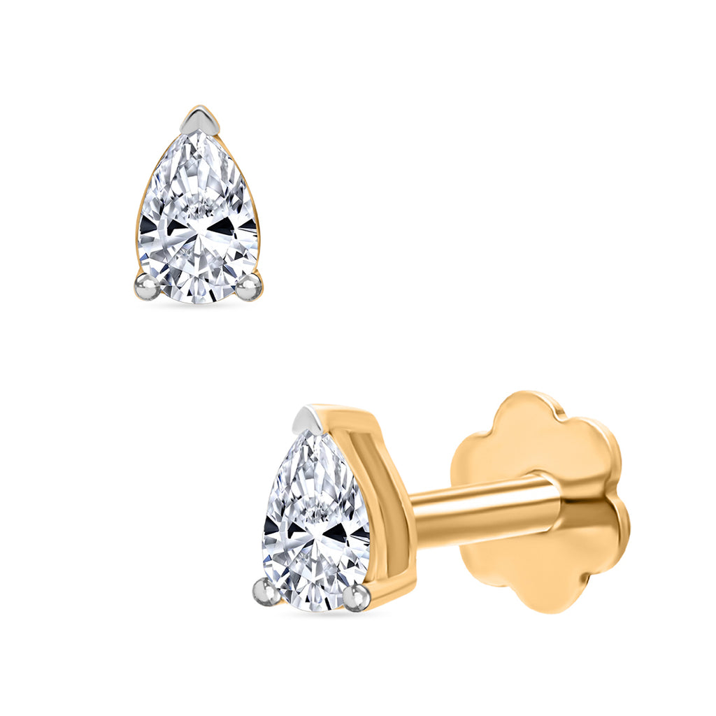 Rachel Galley 9K Yellow Gold Lab Grown Diamond (VS/EF) Screw Back Earring_8240467