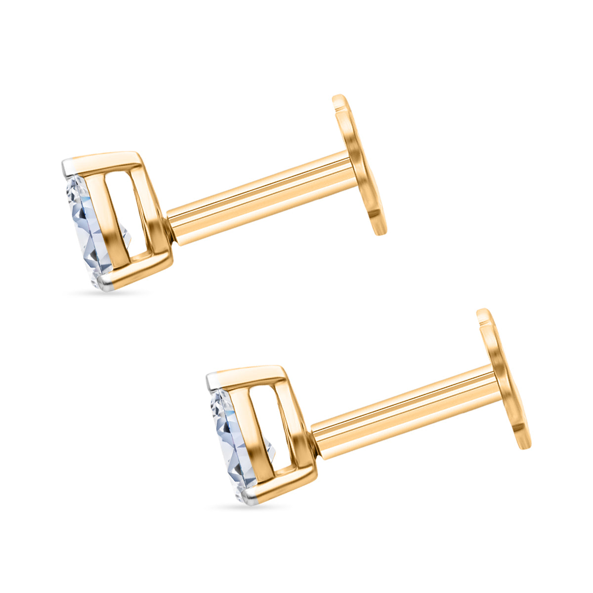 Rachel Galley 9K Yellow Gold Lab Grown Diamond (VS-EF) Screw Back Earring 8240467 3