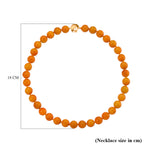 Honey Jade Beads Necklace (Size 20) with Magnetic Clasp in Yellow Gold Plated Sterling Silver 720.00 Ct._8242213_5
