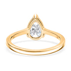 Luxuriant - 14K Yellow Gold SGL Certified Lab Grown Diamond (VS/E-F) Pear Cut Solitaire Ring 2.00 Ct._8242865_4