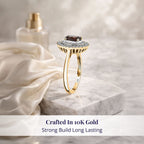 Luxoro 10K Yellow Gold AAA Colour Change Garnet, White Diamond I2 Main Stone With Side Stone Ring, Gold Wt.3.31 Gms  2.110  Ct._8243312_2