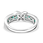 Lab Grown Emerald Ring in Rhodium Overlay Sterling Silver_8243332_4