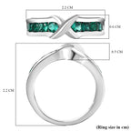 Lab Grown Emerald Ring in Rhodium Overlay Sterling Silver_8243332_5