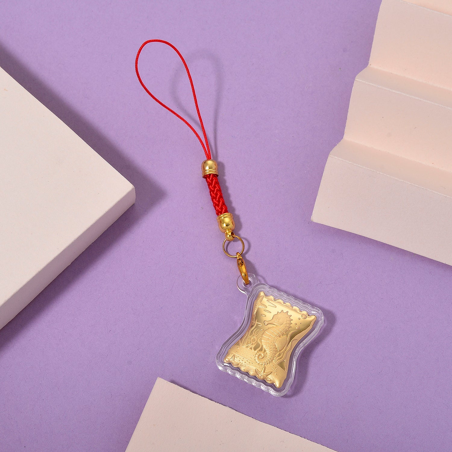 24K Yellow Gold (99.9% Purity) Gold Seahorse Collectible 8243698 2