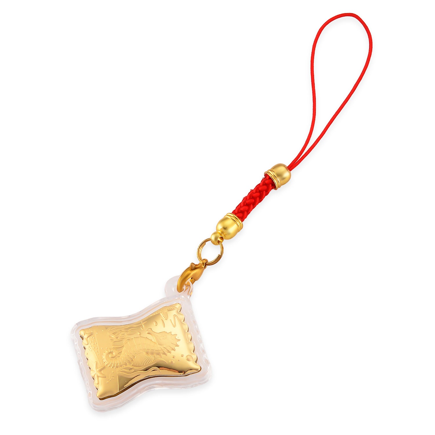 24K Yellow Gold (99.9% Purity) Gold Seahorse Collectible 8243698 4