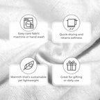 Supersoft Mohair Wool Cozy Mix Blanket with Timeless Appeal (Size 170x130 cm) - Ivory_8244664_3