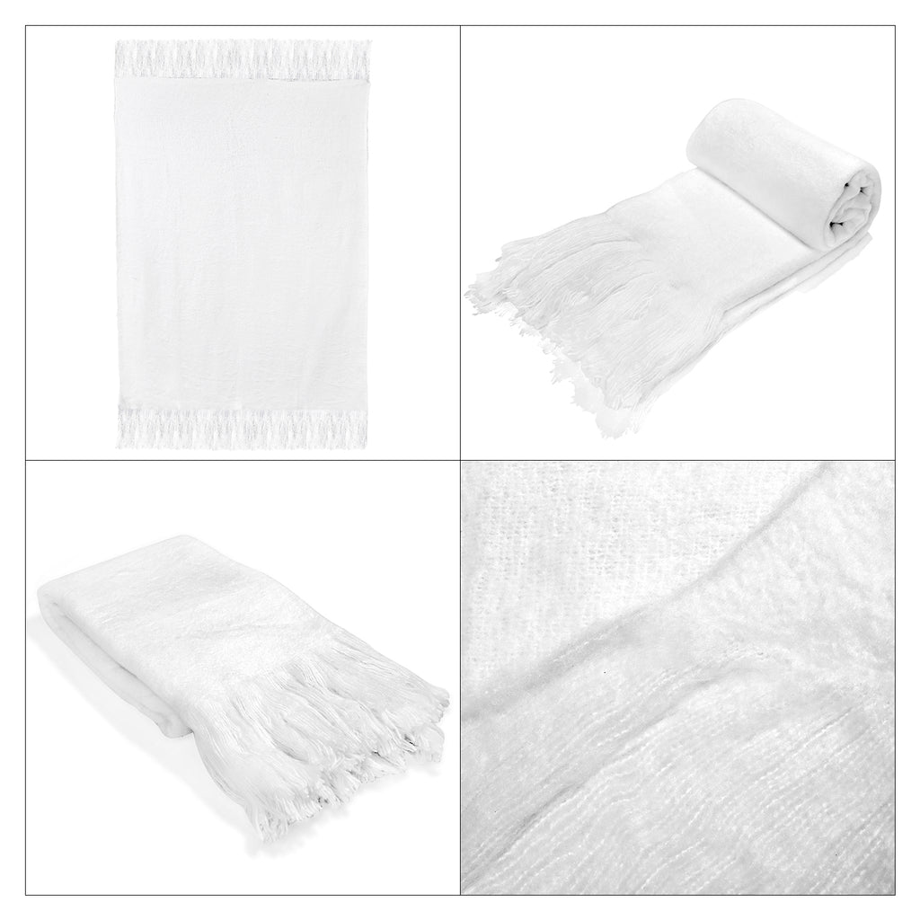 Supersoft Mohair Wool Cozy Mix Blanket with Timeless Appeal (Size 170x130 cm) - Ivory_8244664_5