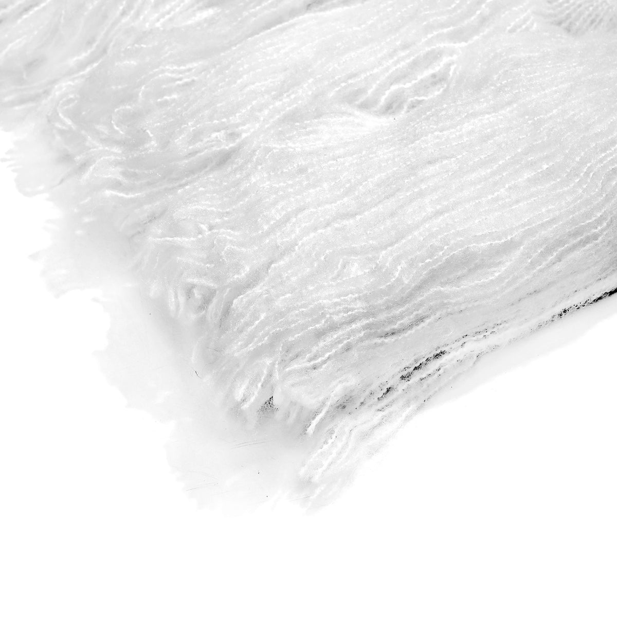 Supersoft Mohair Wool Cozy Mix Blanket with Timeless Appeal (Size 170x130 cm) - Ivory 8244664 6