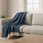 Patterned Throw Blanket (Size 130x1 cm) - Beige_8244666