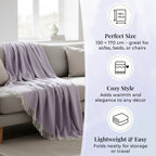 Supersoft Mohair Wool Cozy Mix Blanket with Timeless Appeal (Size 170x130 cm) - Rust_8244668_2