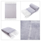 Supersoft Mohair Wool Cozy Mix Blanket with Timeless Appeal (Size 170x130 cm) - Rust_8244668_5
