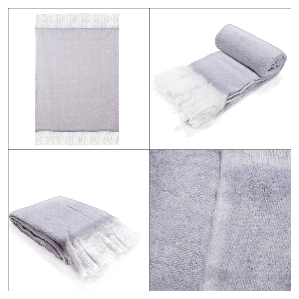Supersoft Mohair Wool Cozy Mix Blanket with Timeless Appeal (Size 170x130 cm) - Rust 8244668 5