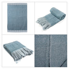 Supersoft Mohair Wool Cozy Mix Blanket with Timeless Appeal (Size 170x130 cm) - Silver Grey_8244669_5