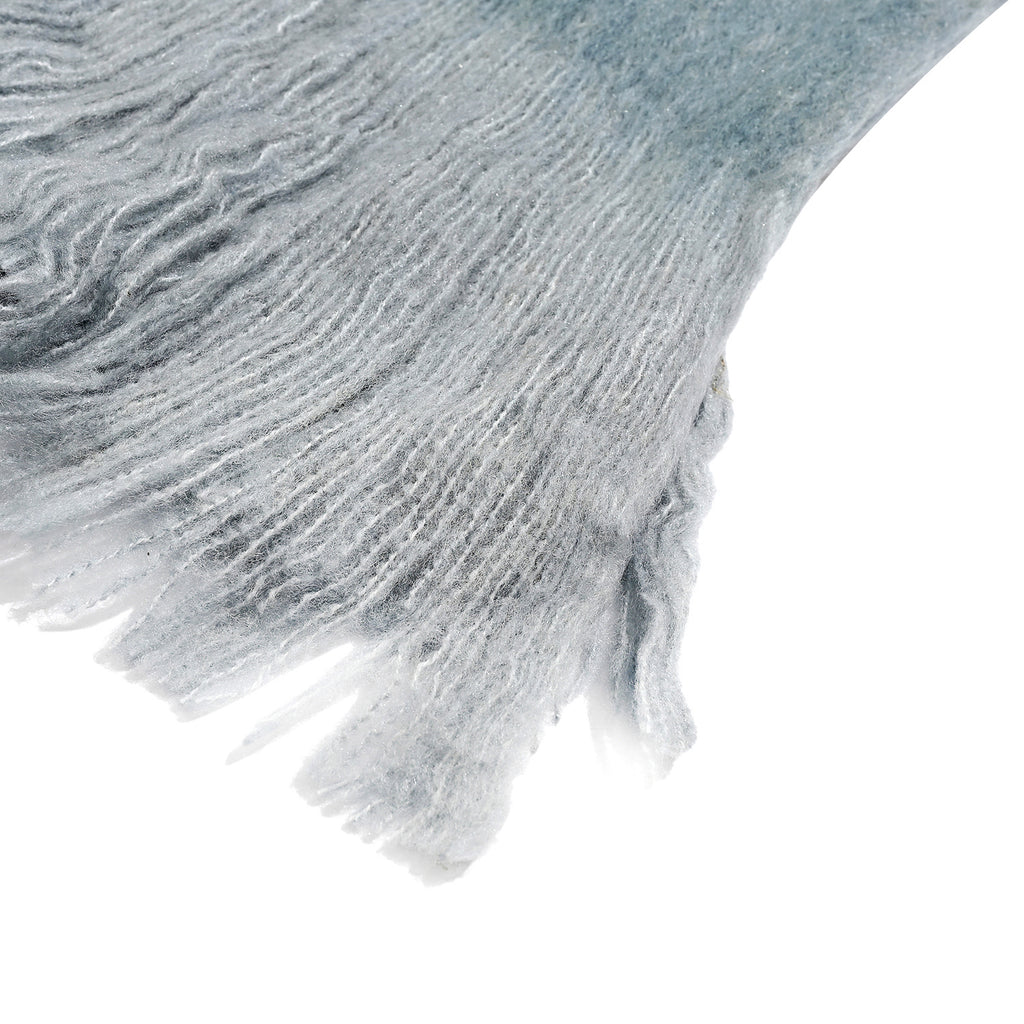 Supersoft Mohair Wool Cozy Mix Blanket with Timeless Appeal (Size 170x130 cm) - Silver Grey_8244669_6